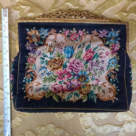 True VTG Austrian petit point evening bag - Picture 2 of 8